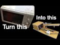 電子レンジからスポット溶接機を作る動画 Making a spot welder from microwave oven.