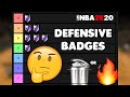 RANKING ALL THE DEFENSIVE BADGES IN TIERS ON NBA 2K20