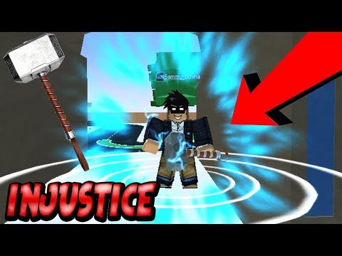 Roblox Injustice Oa Mjolnir Showcase How To Get Thors Hammer Youtube - mjolnir roblox