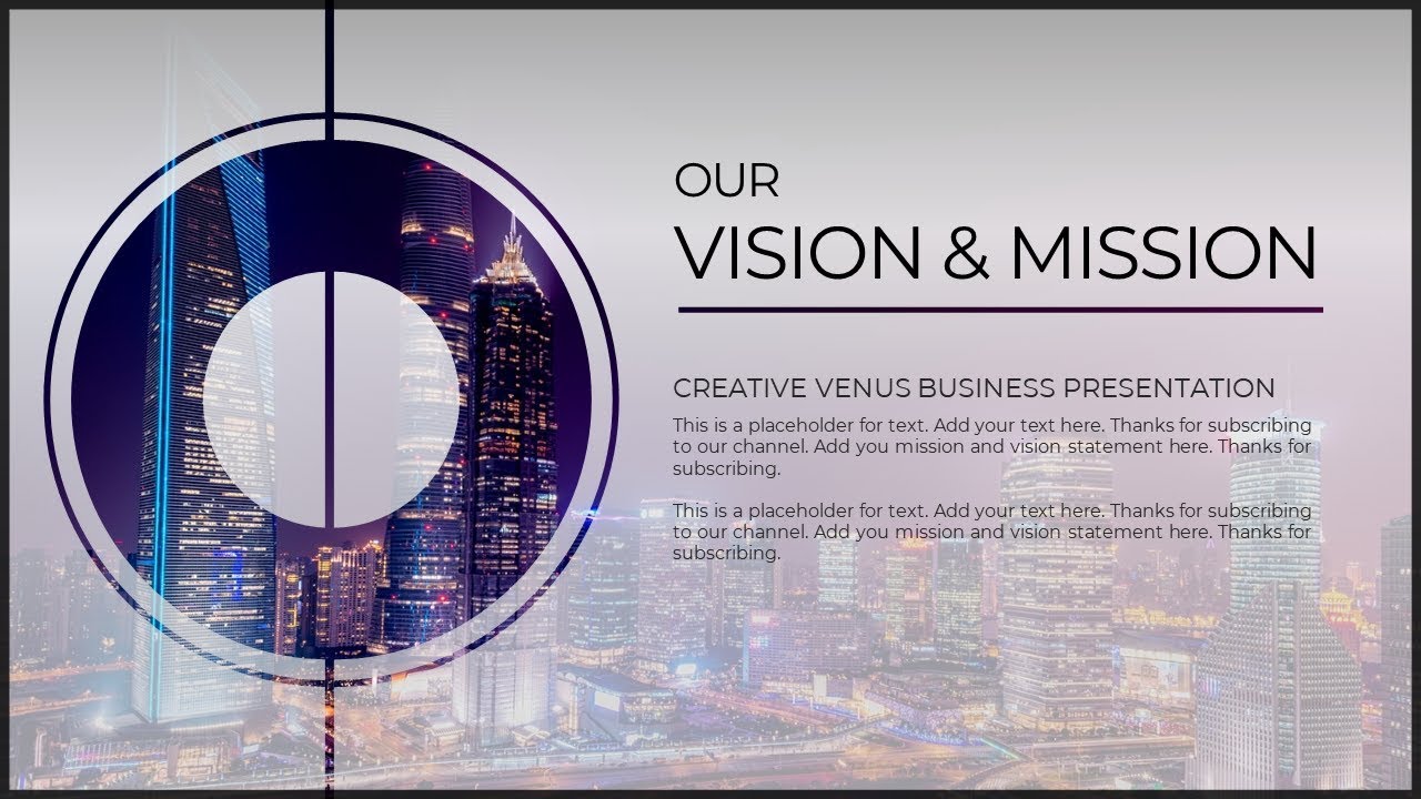 How To Create Vision Mission Slide For Corporate Presentation In Microsoft Office Powerpoint Youtube