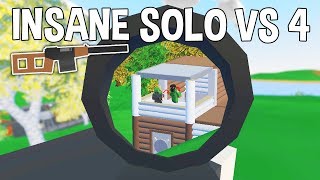 INSANE SOLO VS TEAM OF 4 BASE RAID \& GETTING BANNED | Unturned Vanilla