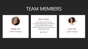 Bootstrap Team Section with Card Flip Effect | Our Team Section HTML CSS