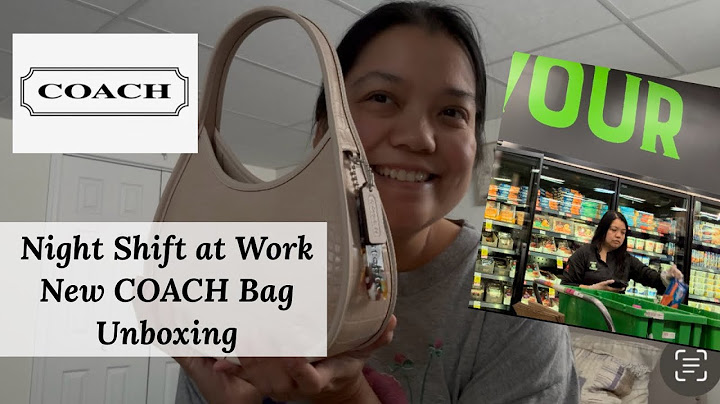 Night Shift at Work | New COACH Bag Unboxing