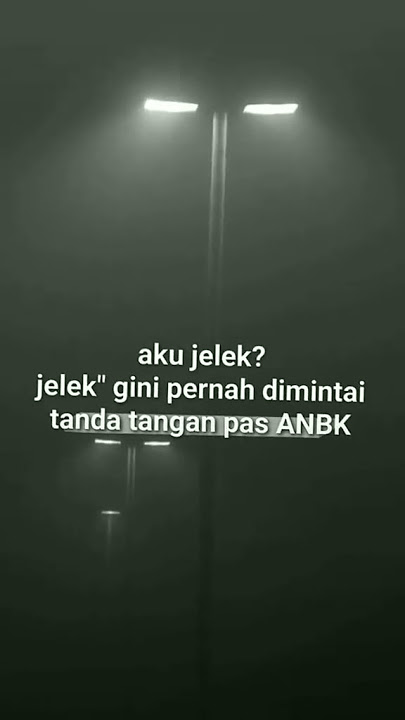 jelek² gini pernah di minta tanda tangan pas ANBK