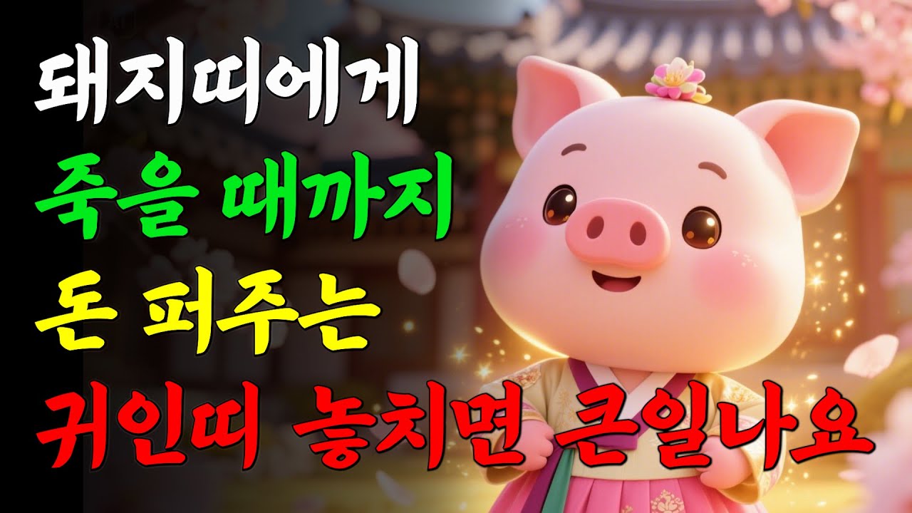 돼지띠는 OO띠만 만나면 부자됩니다! 2025년 대운 몰려오는 귀인띠 공개