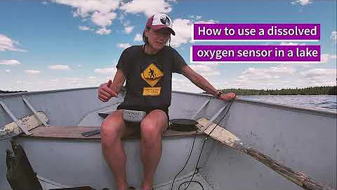 Taking an oxygen profile in a lake