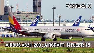 Asiana Airlines fleet as of February 2020