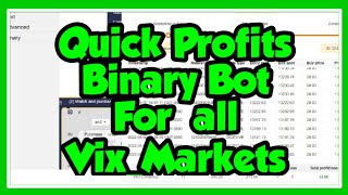 ✅ Binary Bot 🔥Suitable For Quick-Profit Making🔥 Quick Money Bot