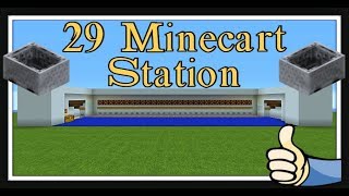 Minecraft Tutorial : 2-29 Minecart Station 2019