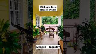 Rest House for Sale in Mendez Cavite (20 mins from Tagaytay) 1000 sqm. American Inspired Farmhouse