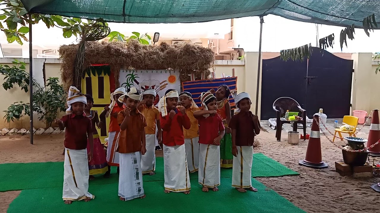 Kidzee Velachery Pongal Celebration 2020 - Senior KG Students 2 - YouTube
