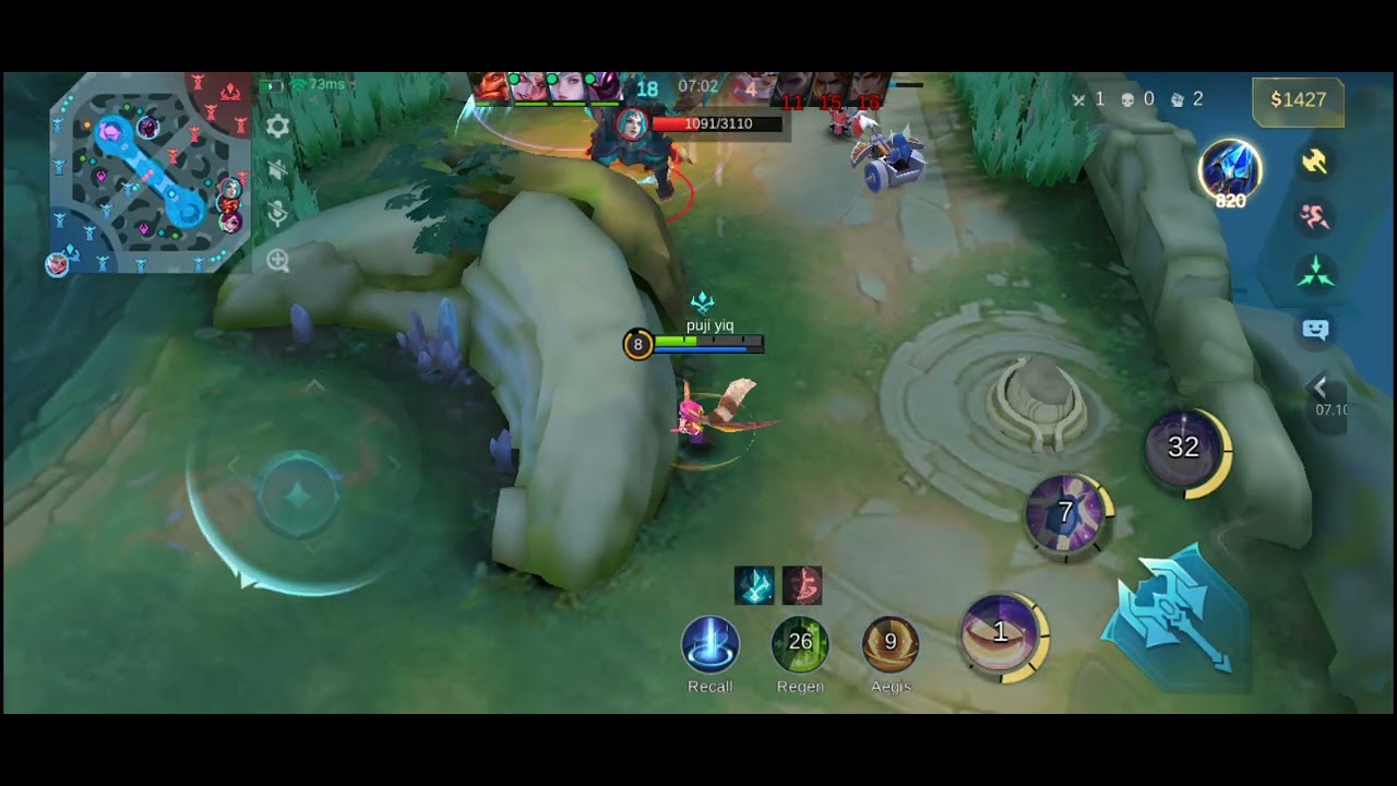 NANA,DYRROTH,MIYA,HELCURT,BANE VS COMPUTER KITA MENANG 