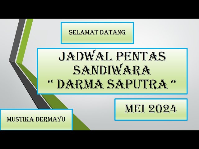 🔴Jadwal Sandiwara Darma Saputra Bulan Mei 2024 - LIVE STREAMING KJPS class=