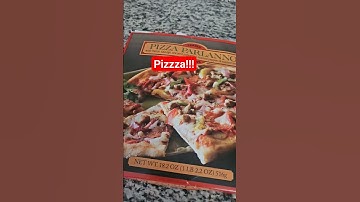 Frozen Pizza from Trader Joes for lunch!