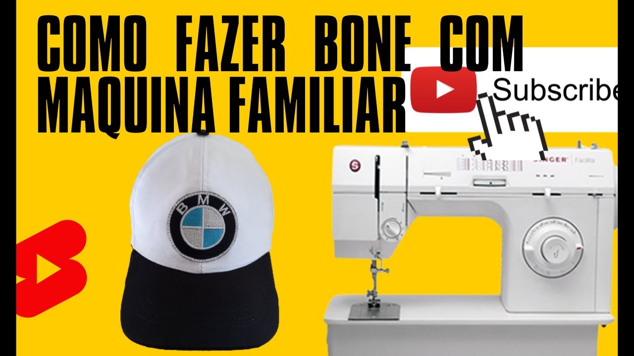 COMO FAZER BONÉ COM MAQUINA FAMILIAR 🏠