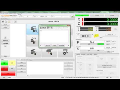 MachMotion Lathe Canned Cycles - Custom GCode Tutorial