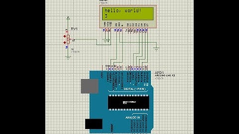 Arduino Proteus 5 LCD