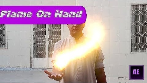 Realistic Flame On Hand Using Trapcode Particular 4 ...Adobe After Effects.....