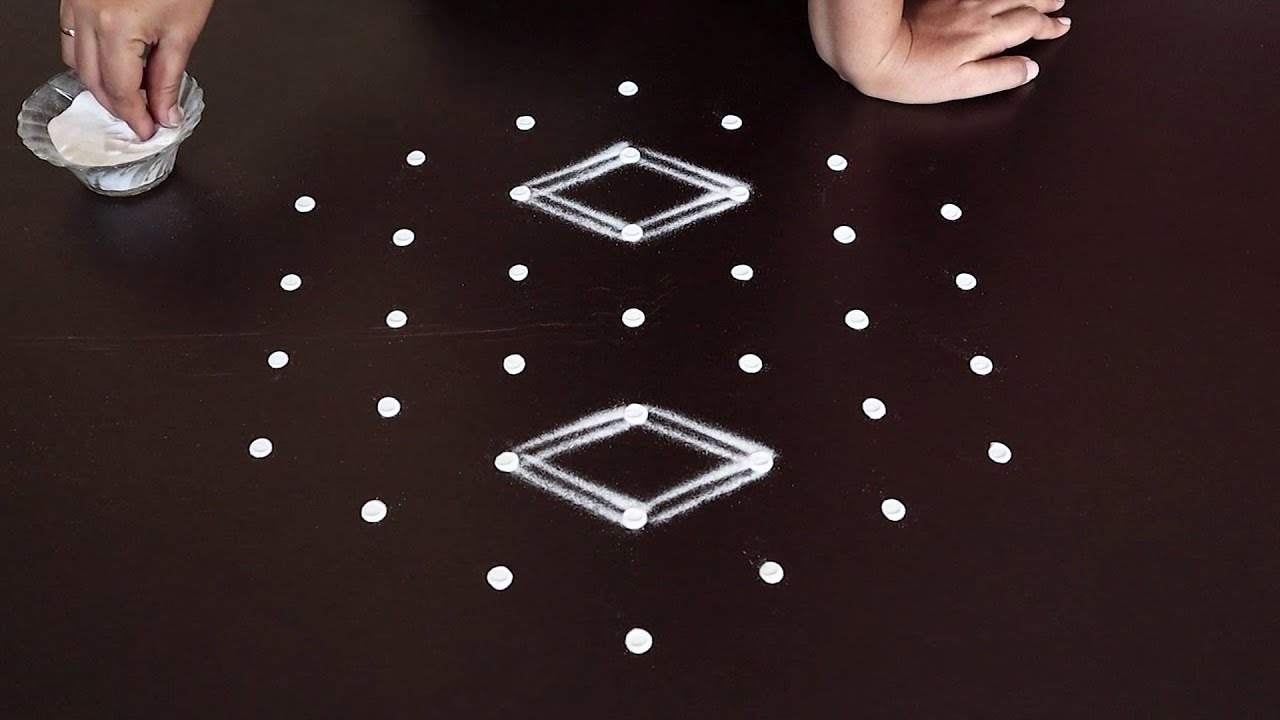 Diwali Special Rangoli Design | Unique Rangoli For Deepavali | Two ...