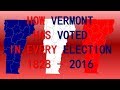 How Vermont has voted in Every Presidential Election