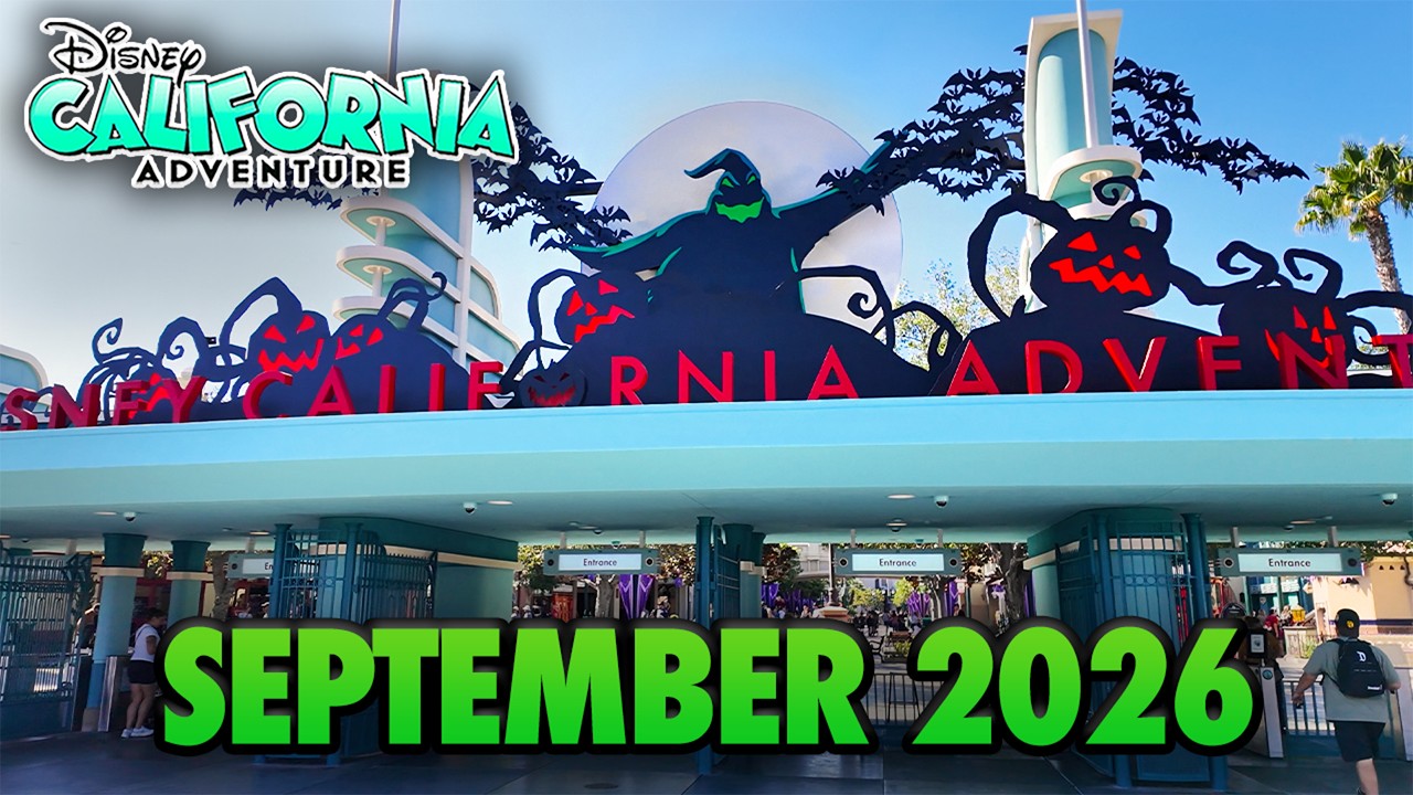 Disney California Adventure - September 2026 Walkthrough - NEW Cars Land & Marvel Walkway [4K]