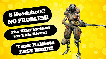 Kill 8 Unalerted Tusk Ballistas (HEADSHOTS ONLY) Without Dying! Warframe Riven Challenge SOLVED!