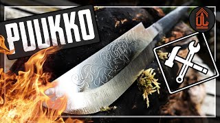 PUUKKO knife making MESSER bauen finnish sami leuku finnenmesser scandi norse viking etching metal