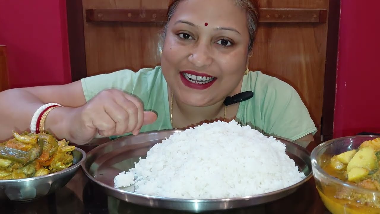ASMR BIGBITES EATING SPICY SPICY 🌶 🔥 BOAL FISH, MOROLA FISH WITH RICE 🍚 ♥️ 😋 