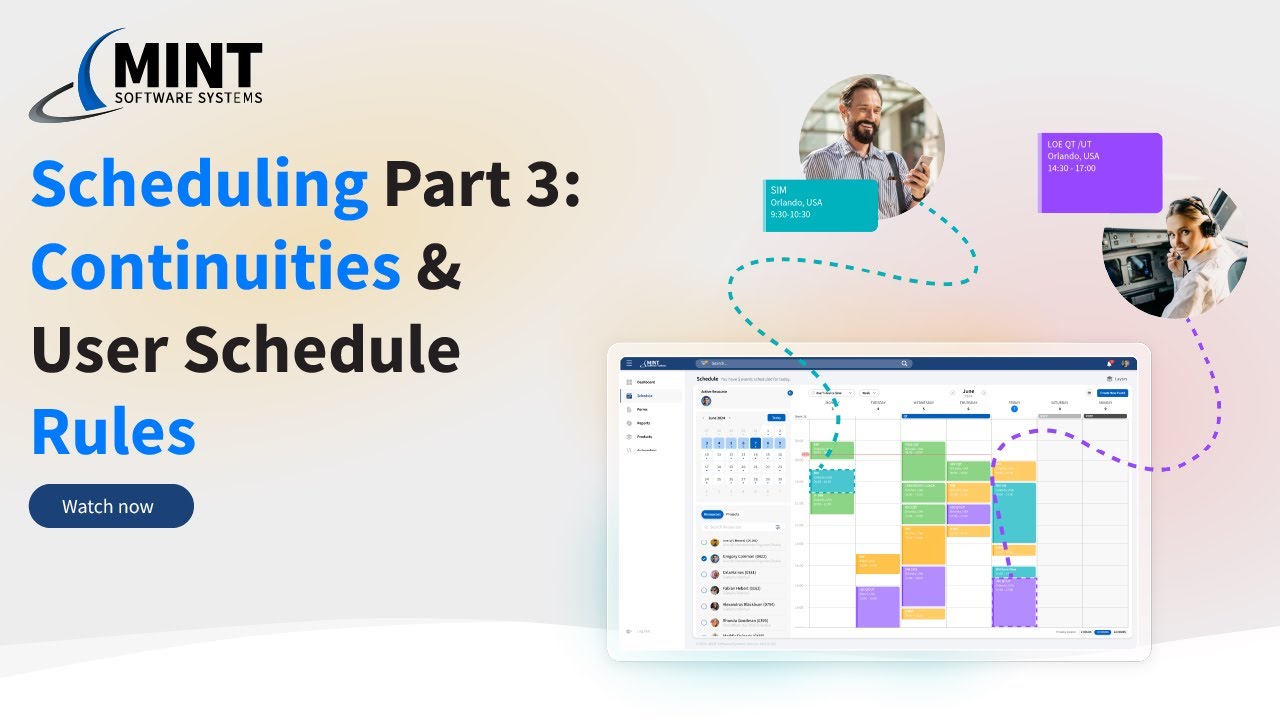 Scheduling Part 3: Continuities & User Schedule Rules - YouTube