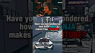 Ninja 🥷 MAKES HOW MUCH FROM YOUTUBE😱#ninja #money #youtube #fortnite