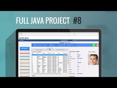 Projet Java#8:Créer & Désign Jframe Accueil avec photoshop, netbeans