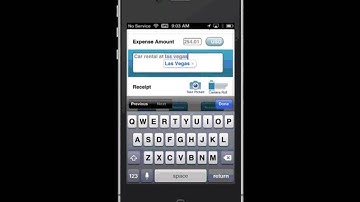 Iexpense Mobile    Expense  Report Entry