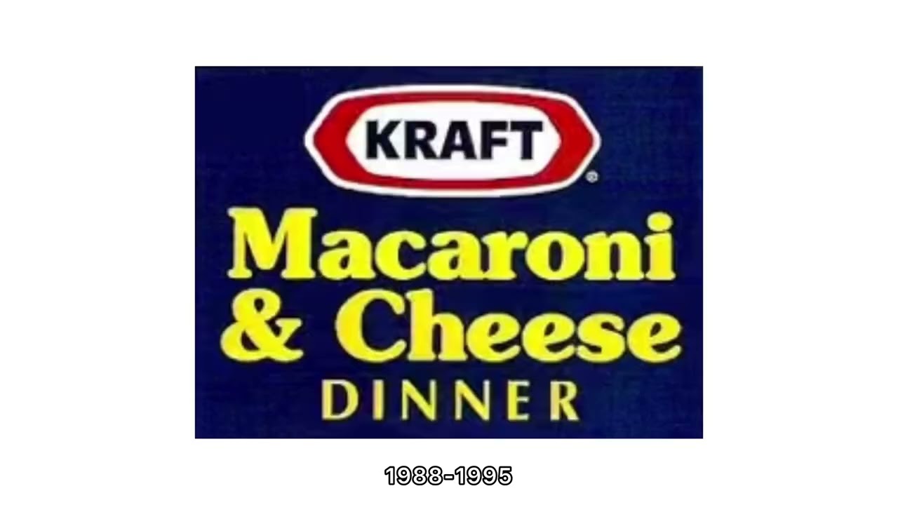 Kraft Mac&Cheese historical logos 