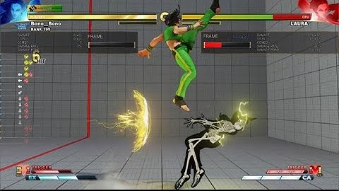 SFV S5 Laura: basic VSkill2 combo at the center