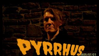 The Pyrrhus speech; Hamlet welcomes the players.
