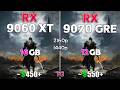 RX 9070 GRE 12GB vs RX 9060 XT 16GB - Test in 12 Games | 1440p &amp; 4K