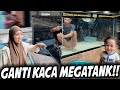 KACA AQUARIUM MEGATANK DITDIM PECAH!!