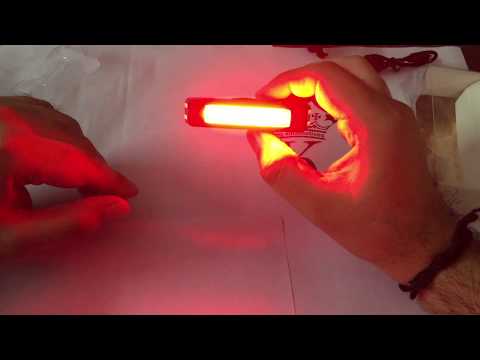 Lista red and blue Front Light : Comet USB Rechargeable Head/ Tail Light COB on amazon