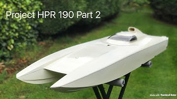 Project HPR 190 Rc Powerboat Part 2