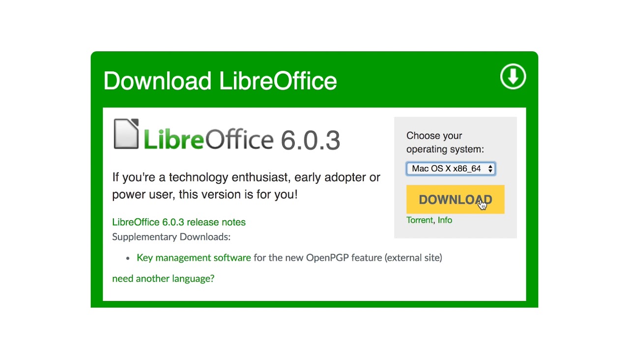 why cant i download libreoffice for windows 10