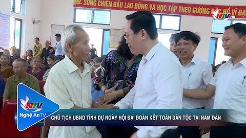Chủ tịch UBND tỉnh dự ngày hội đại đoàn kết toàn dân tộc tại Nam Đàn