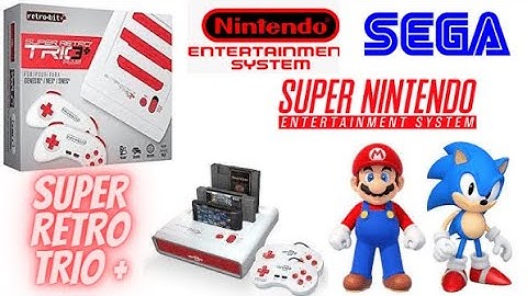 RETROBIT Super Retro Trio Plus, play Sega Genesis, NES & Super Nintendo on one. Pac-Man, Bad Dudes