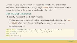Efficiently Inserting Row Copies in T-SQL: TableToTable with Variable Data Profile