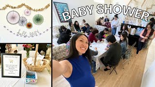 MY BABY SHOWER 2024 | baby boy pregnancy & fun games!