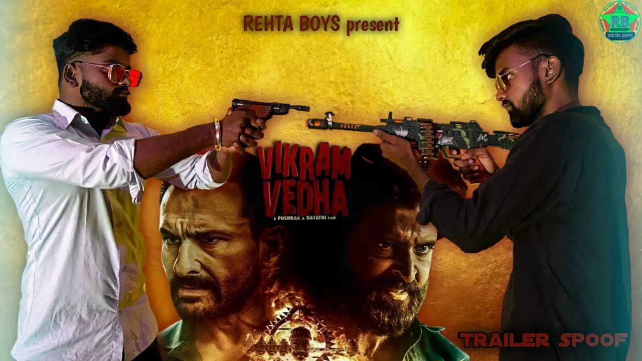 Vikram Vedha Trailer Spoof  // Hrithik Roshan // Saif Ali Khan // Rehta Boys 🦅