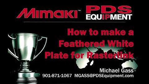 How to make a Gradient or Feathered White Plate for Rasterlink