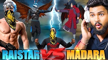 RAISTAR VS MADARA 😱 V Badge Streamer Show Me Emote in BR Rank आजा 1 vs 50 में !! 😤