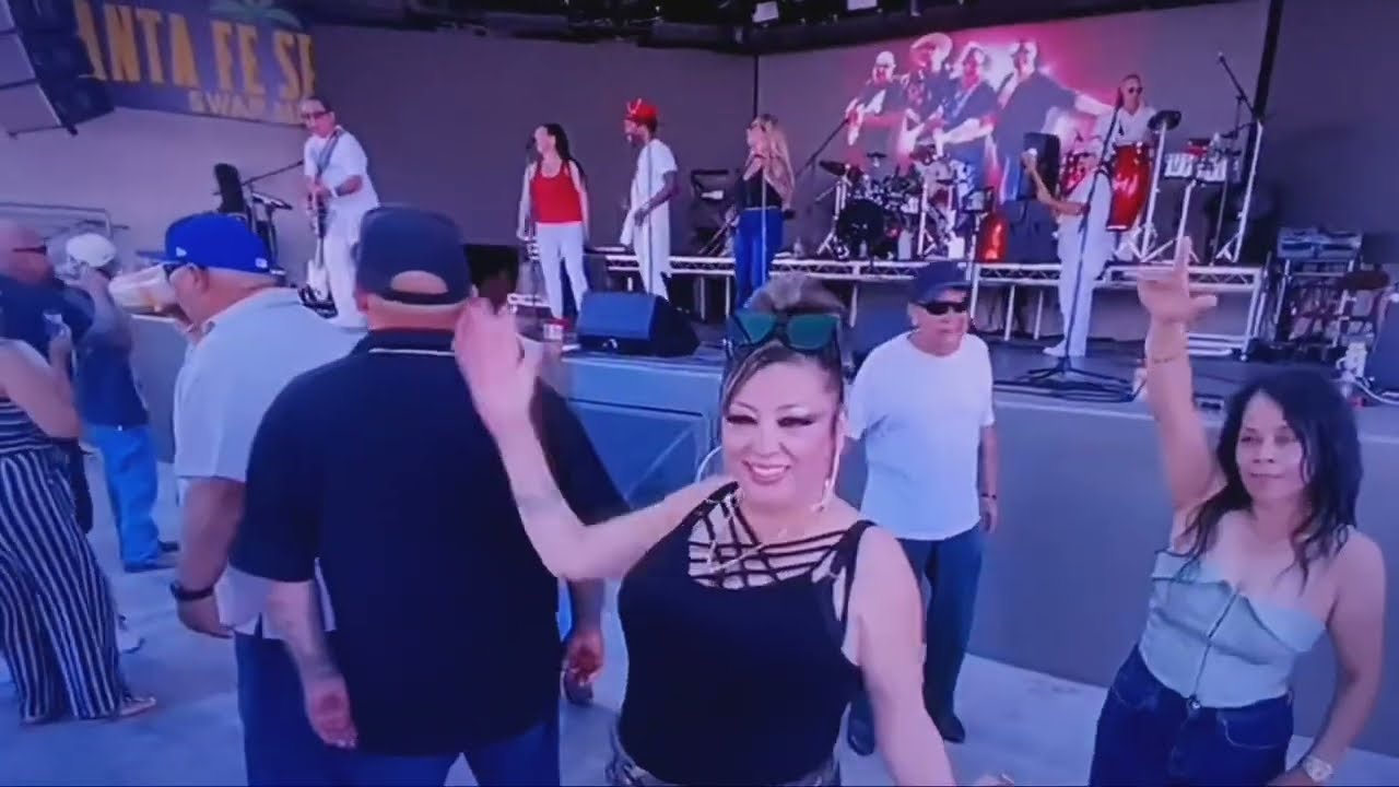 Santa Fe Springs Swapmeet Sunday dance day. Oldies