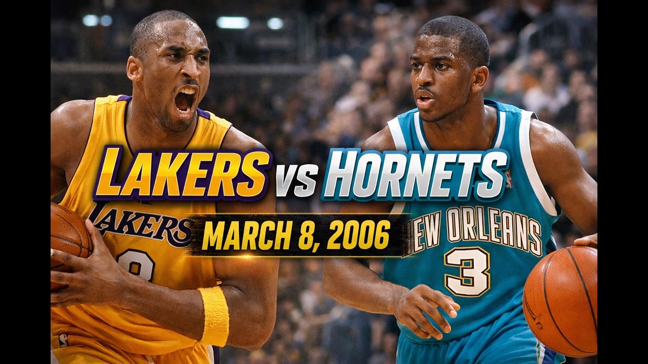 03/08/2006 Los Angeles Lakers vs. New Orlean Hornets Kobe Bryant Full game