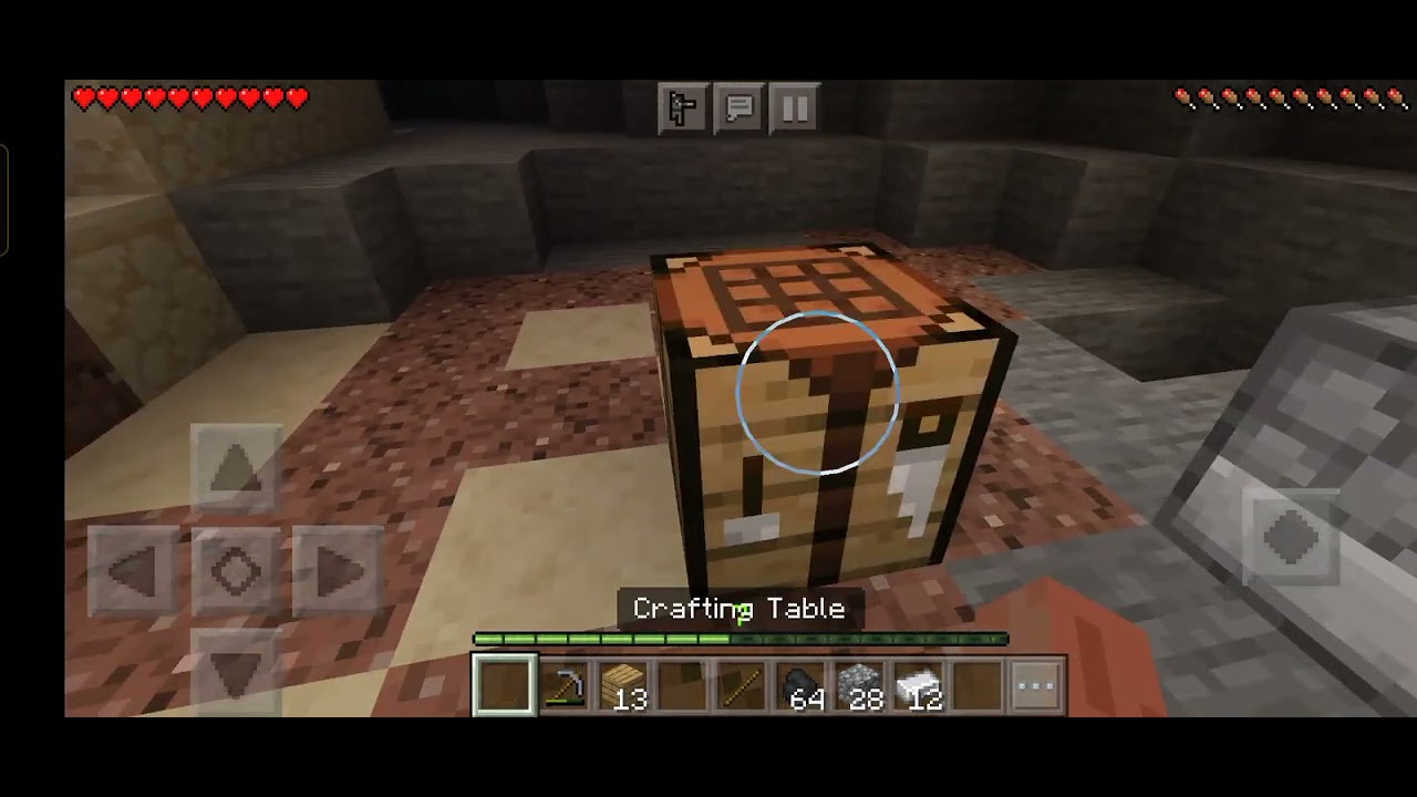 I was playing Minecraft went I got stuck in the cave and then I escape ...